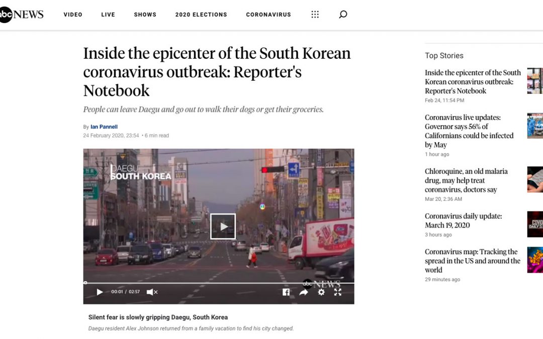 Inside the epicenter of the South Korean coronavirus outbreak: Reporter’s Notebook