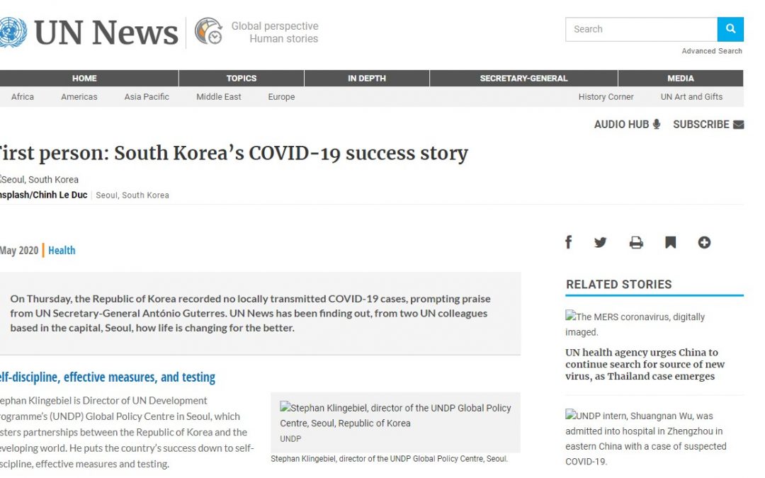 First person: South Korea’s COVID-19 success story